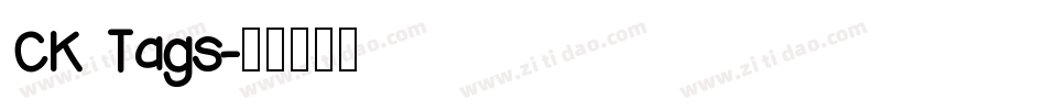 CK Tags字体转换